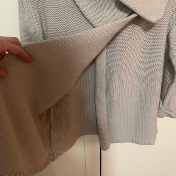 Gray Old Navy Wrap Sweater - Picture 3 of 5